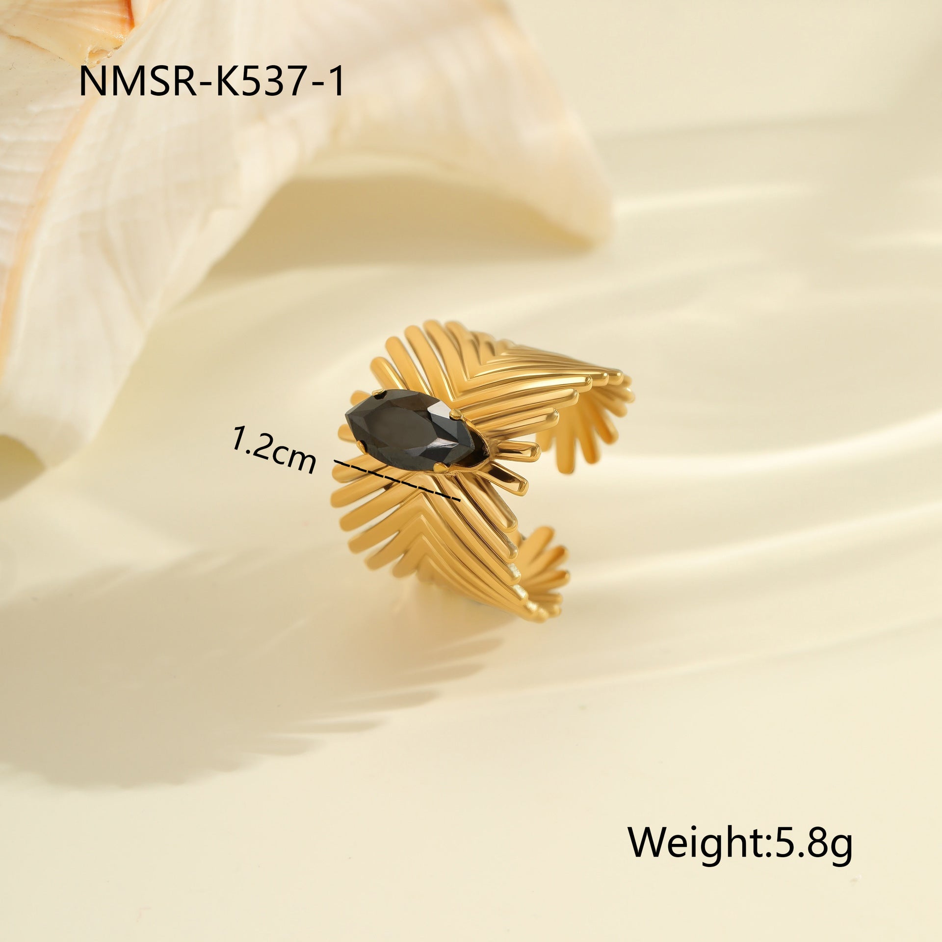 Wholesale light luxury ring that does not fade open ring